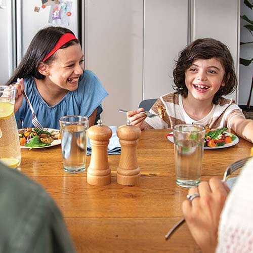 Family eating