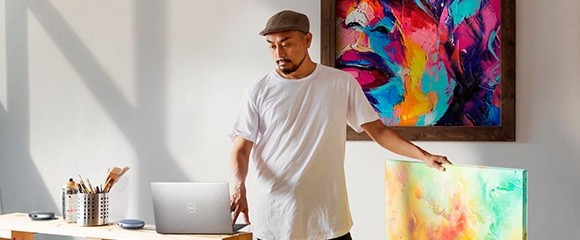 Men using laptop
