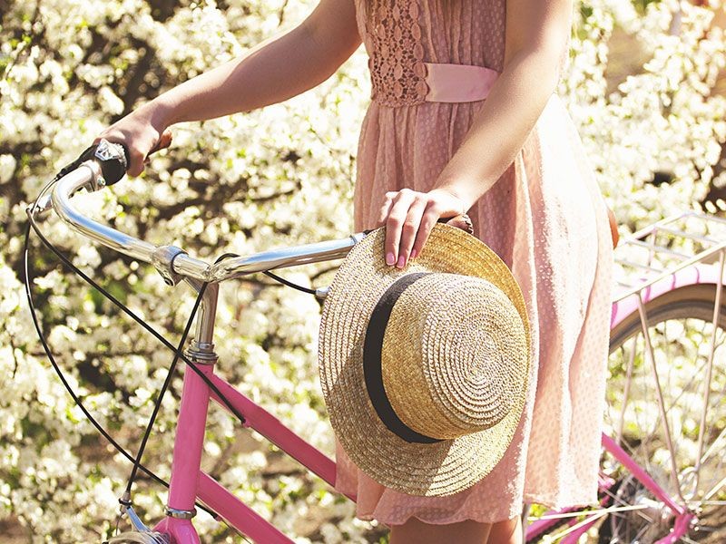 Girl On Bicycle